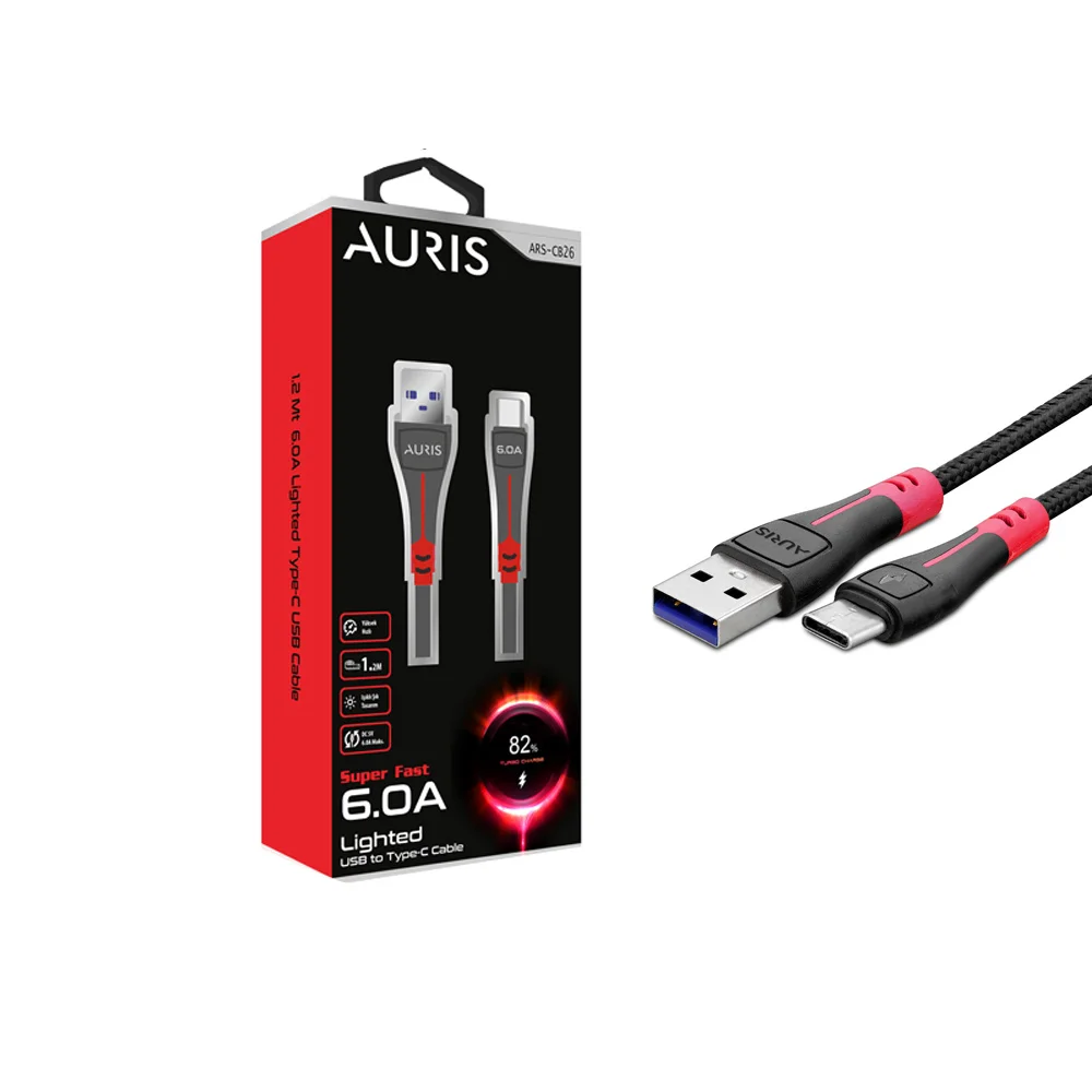 M2567-AURIS CB26 TYPE-C KABLO IŞIKLI 6.0-TYPCKABLO