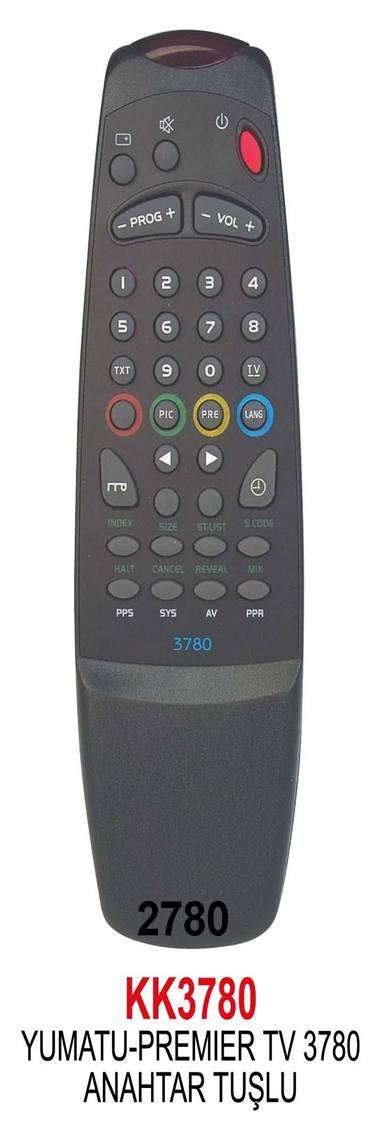 TV2780-YUMATU-PREMIER-3780-ANAHTAR TUŞLU-