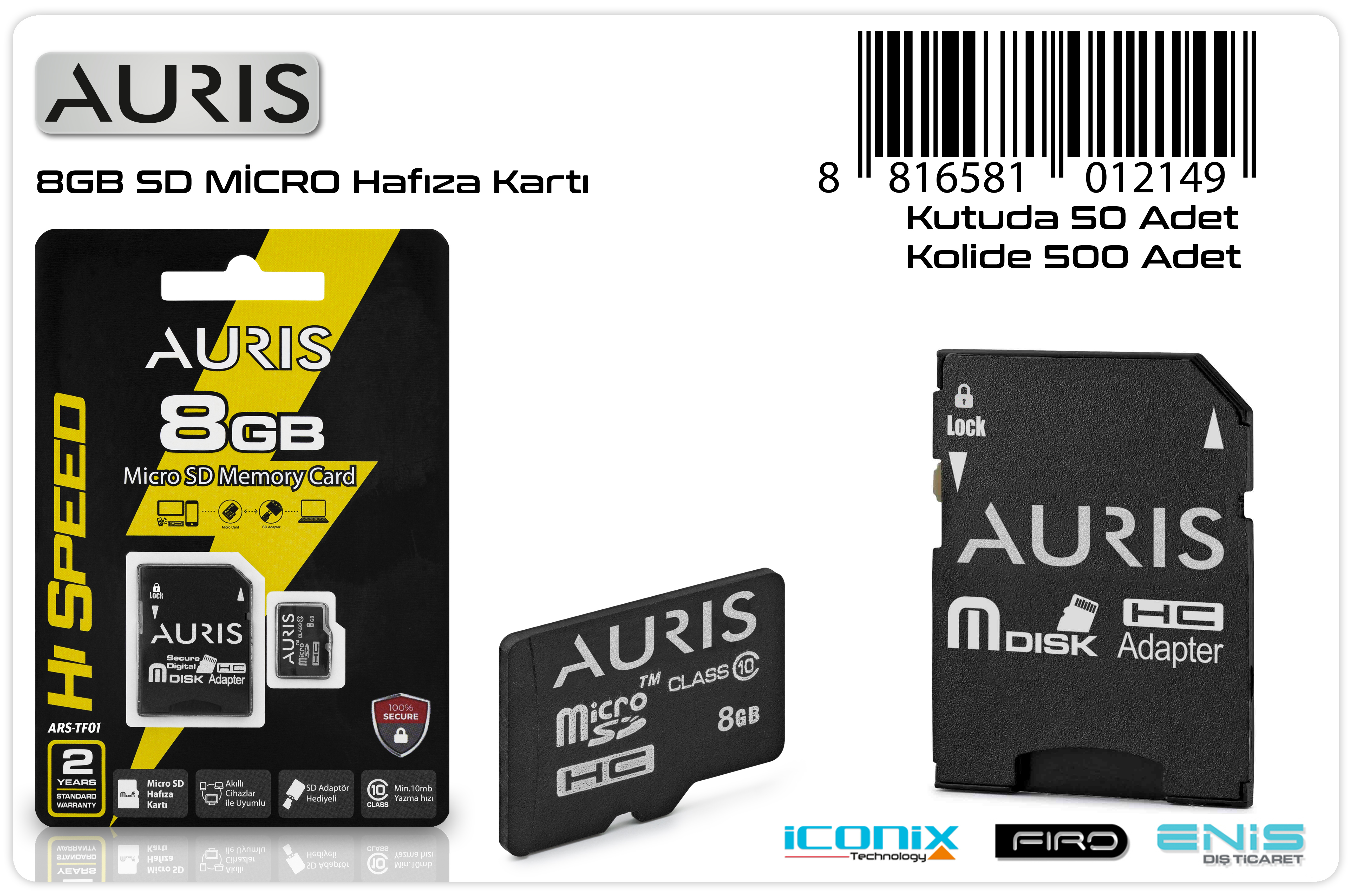 M0456-Syrox MC8 GB MikroSD Hafıza Kartı