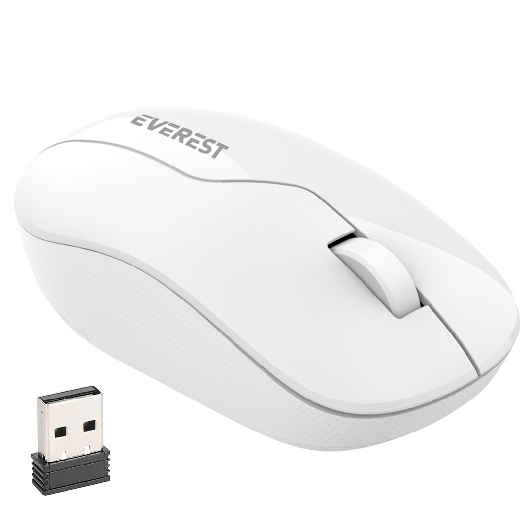 M2611B-EVEREST SMW-973 USB BEYAZ 2.4GHZ 1200DPI KABLOSUZ OPTİK MOUSE 5 METRE