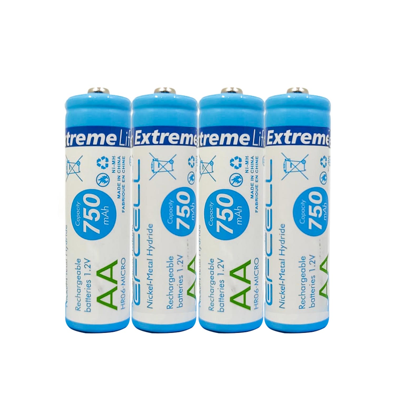 M0992-EFCELL ŞARJLI PİL AA KALEM 750MAH(TANE FİYATI)