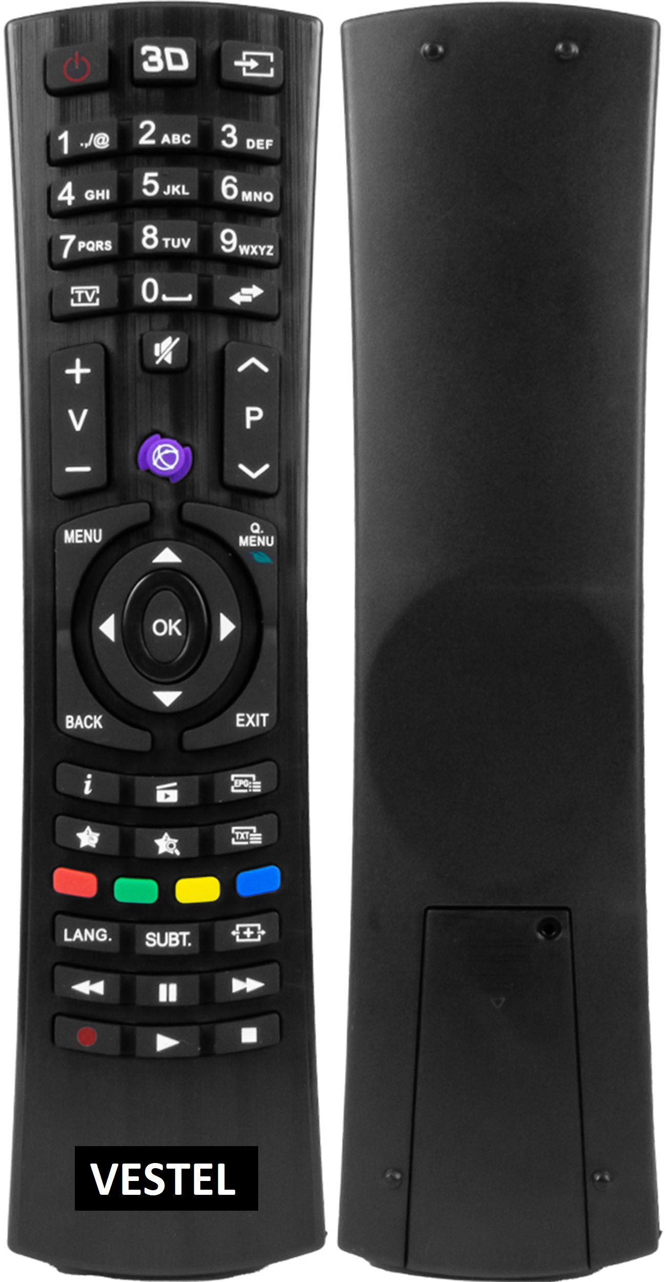 LCD12655Y- VESTEL MOR TUŞLU LCD KUMANDA-YAZMA