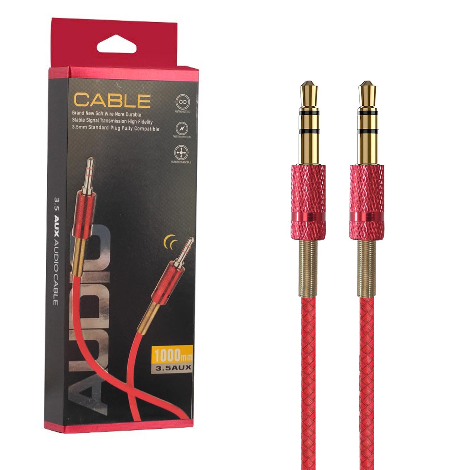 M0828-ESCOM XF-24 Aux Kablosu 3.5mm 1 METRE