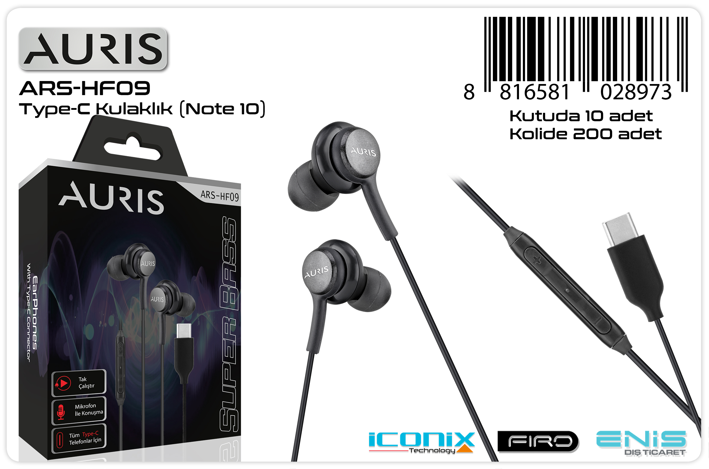 M1072-AURIS HF09 TYPCKULAKLIK