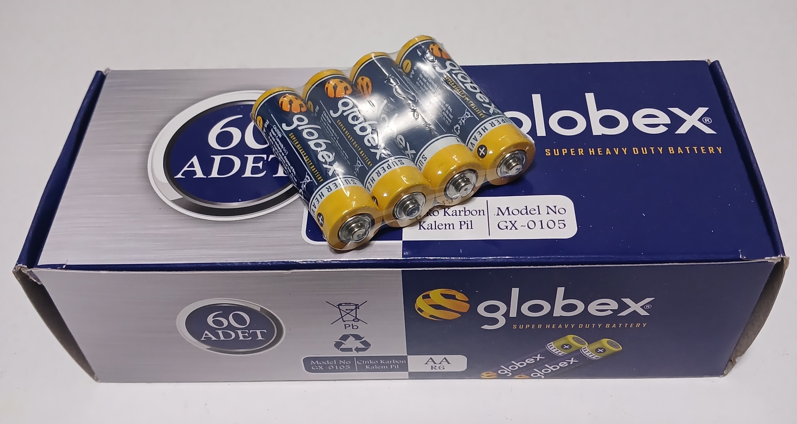 M0188-GLOBEX R6 AA KALEM PİL (60 ADET)