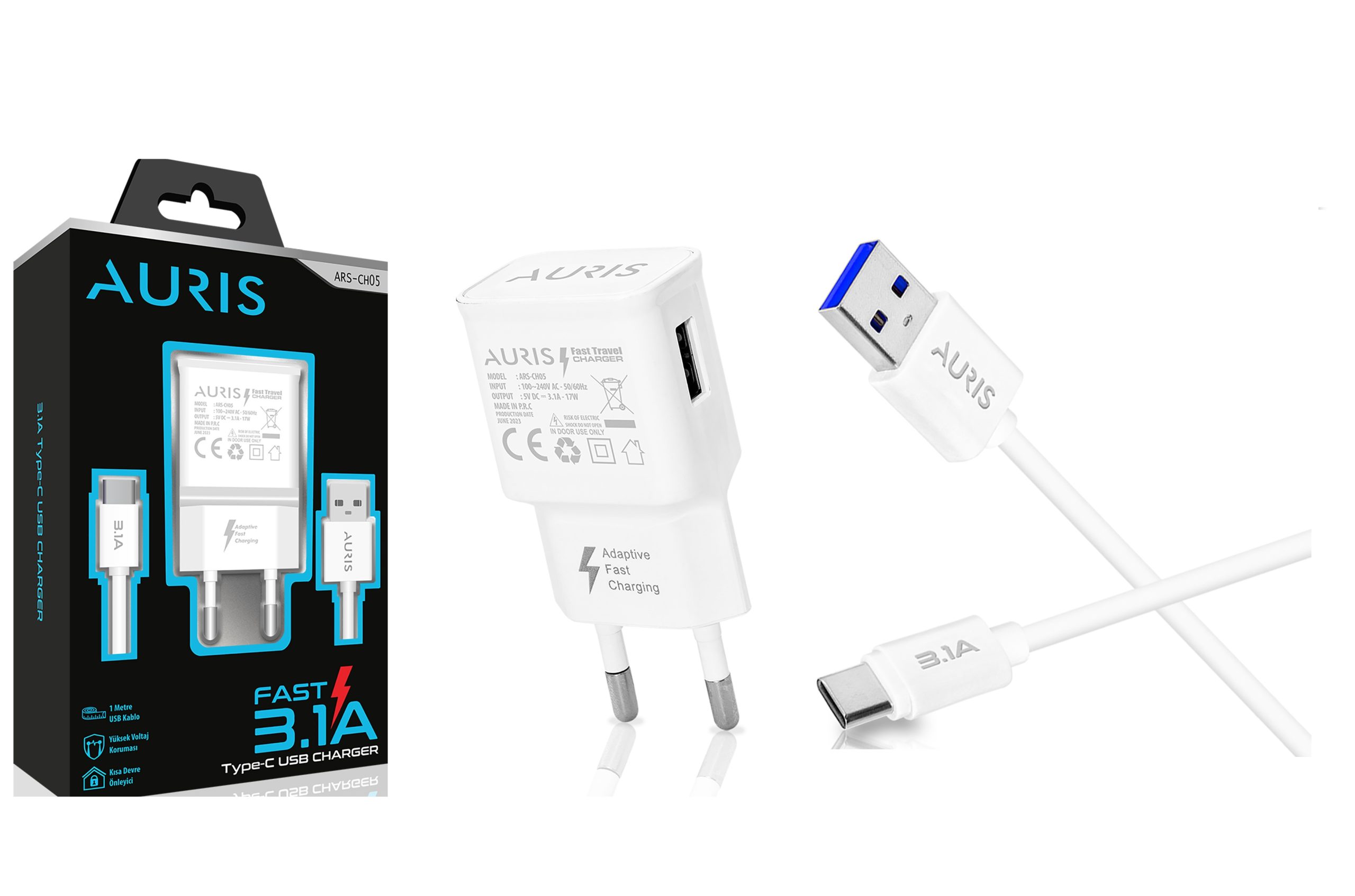 M2502-AURIS CH05 Type C Set Fast 3.1A1 scaled   TYPCSET