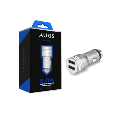 M2600-Auris CR06 Metal Araç Şarj Başlığı Kafası 3.4A