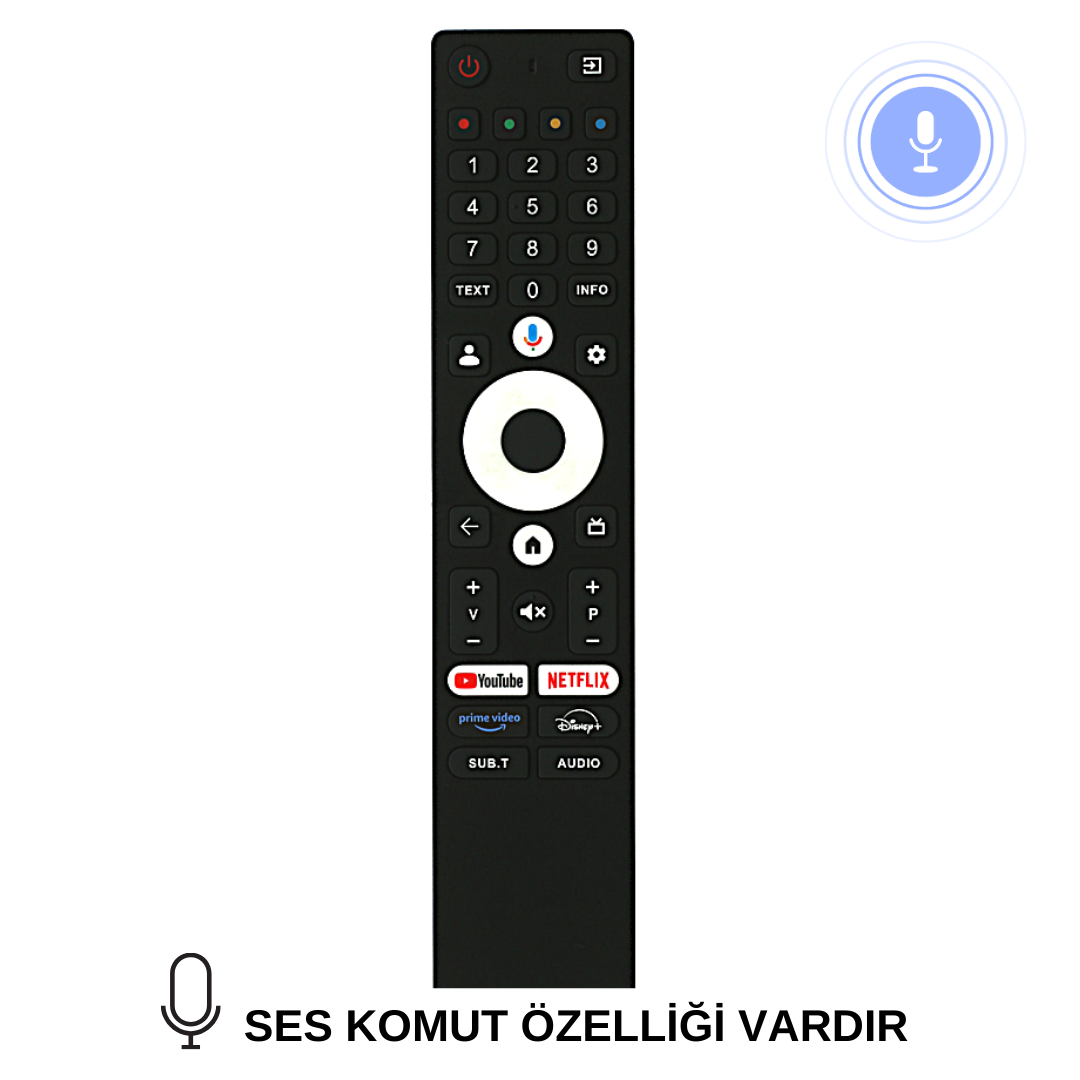 LCD8061K-BOTECH - ONVO- PROFILO- STRONG-DREAM ANDROID TV KUMANDASI